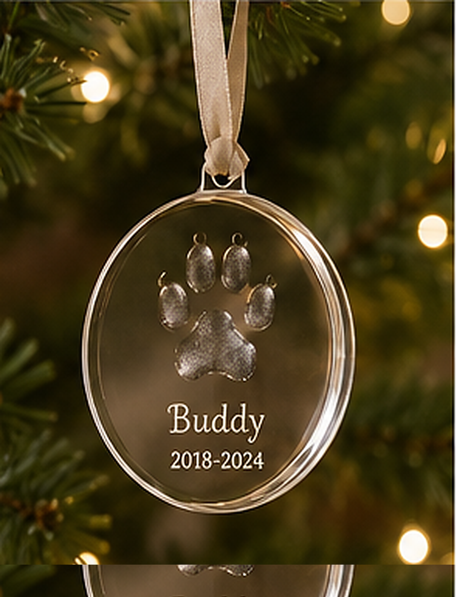 Pawprint Keepsake Ornament